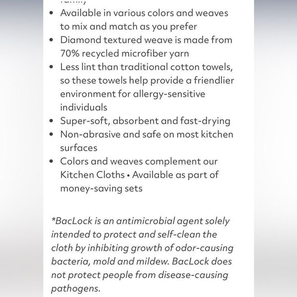 Norwex Kitchen Towel and Kitchen Cloth set of 2 NWT - Picture 7 of 8